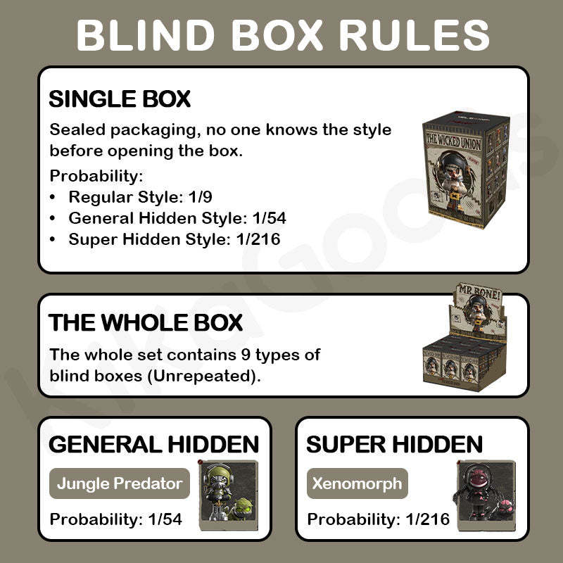 MR.BONE The Wicked Union Series Blind Box