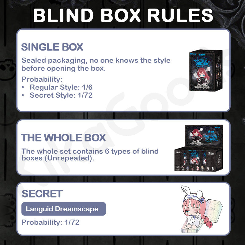 Lilith Nocturnal Shroud Series Blind Box【Shipped in Jun./Jul. 2026】