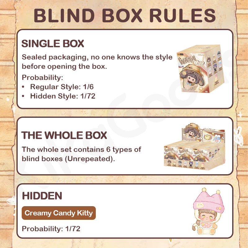 Mai Dongdong Warm Wood Children's Whispers Series Plush Blind Box【Shipped in May./Jun. 2026】