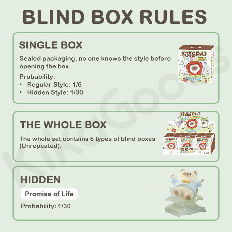 Cat PAI Vibrant Life Series Blind Box【Shipped in May./Jun. 2026】