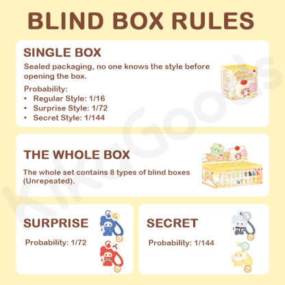 Yooki Hello Just a Bite Mini Series Plush Blind Box