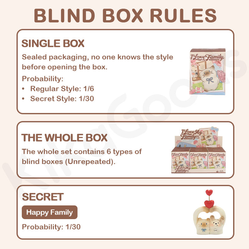 Cat & Dog PAI I Love My Family Series Blind Box【Shipped in Jun./Jul. 2026】