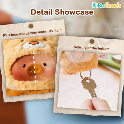 LuLu the Piggy Animal Party Series 2 Cutest Butler PVC Face Plush Key Cover Keychain Blind Box【Shipped in Aug./Sept. 2026】