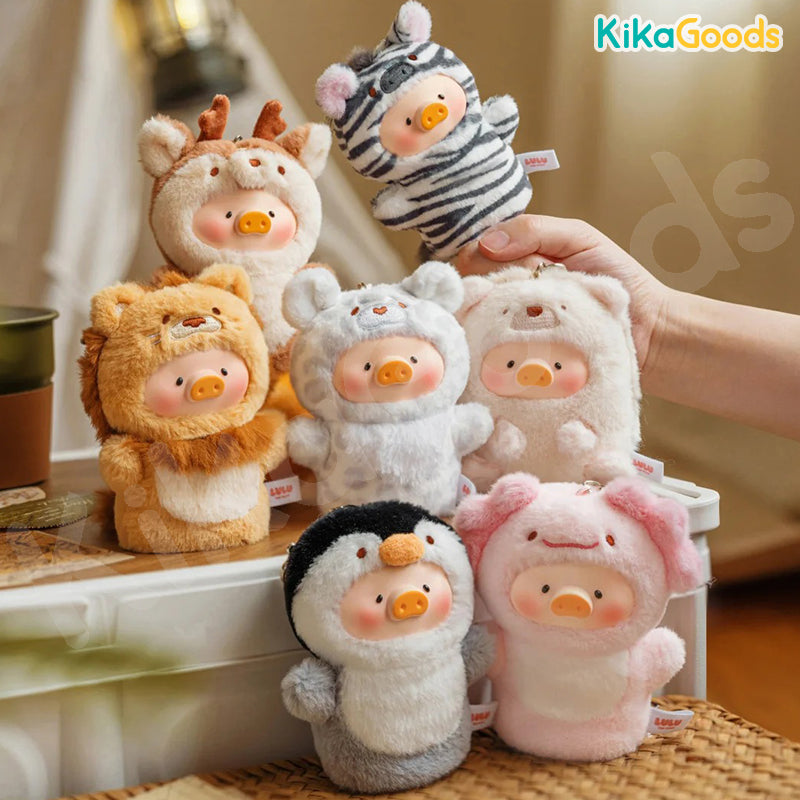 LuLu the Piggy Animal Party Series 2 Cutest Butler PVC Face Plush Key Cover Keychain Blind Box【Shipped in Aug./Sept. 2026】