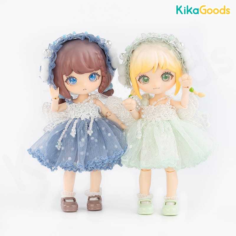 BJD Figure Clothes Polka Dot Fairy Skirt Suit