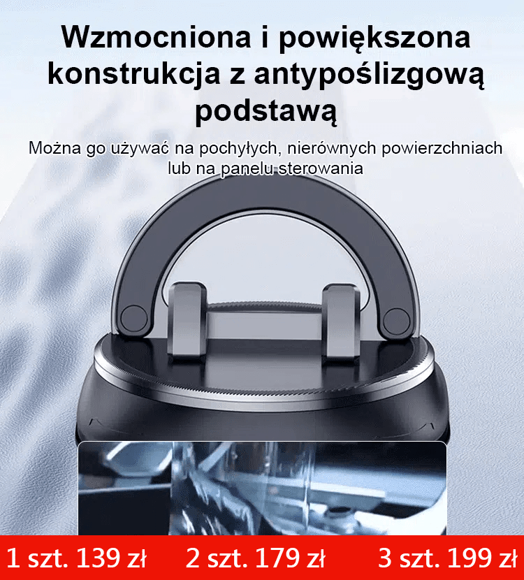 360-stopniowy obrotowy uchwyt samochodowy zapobiegający wstrząsom