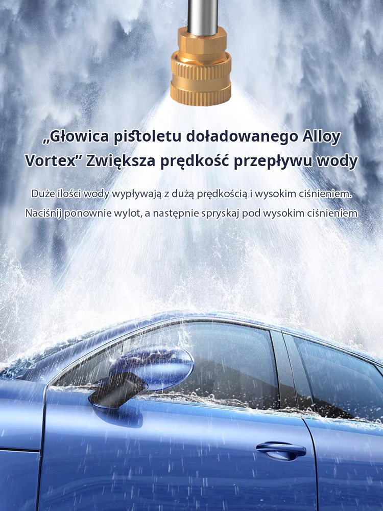 Przenośny pistolet na wodę pod wysokim ciśnieniem do myjni samochodowej