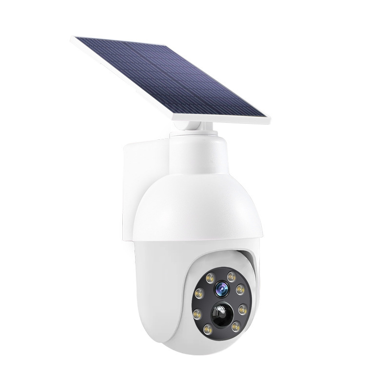 Lampa uliczna z symulowaną kamerą monitoringu