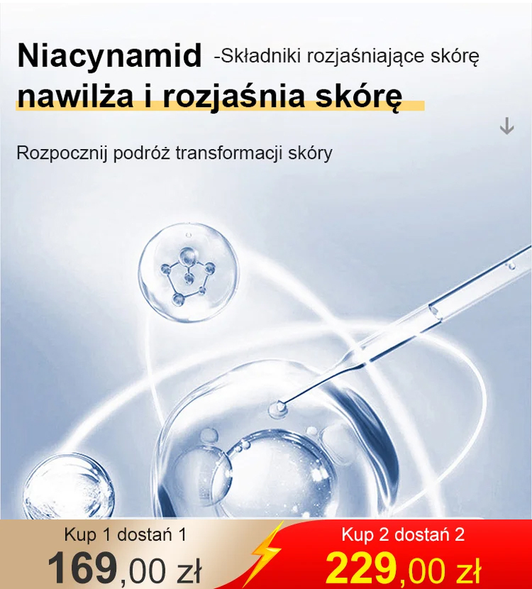 Niacynamid Witamina C Czarna tubka Krem