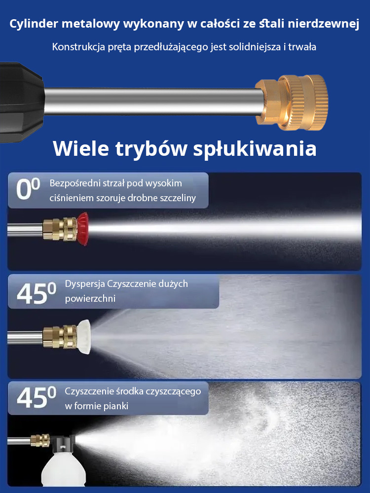 Przenośny pistolet na wodę pod wysokim ciśnieniem do myjni samochodowej