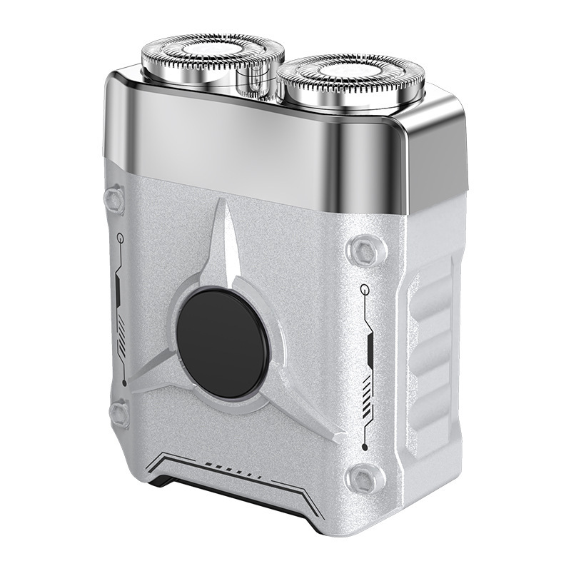 Travel Portable Electric Shaver Compact Dual Head Men's Electric Razor
