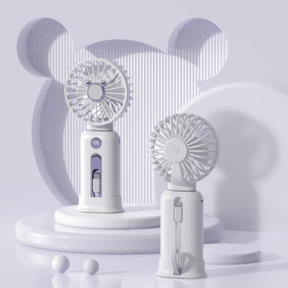 Handheld Mini Mini Fan Usb Rechargeable Long Life Digital Display Mini Fan