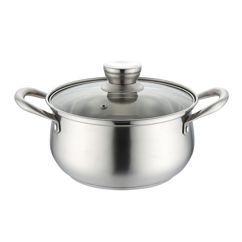 Stainless Steel Drumshaped Soup Pot