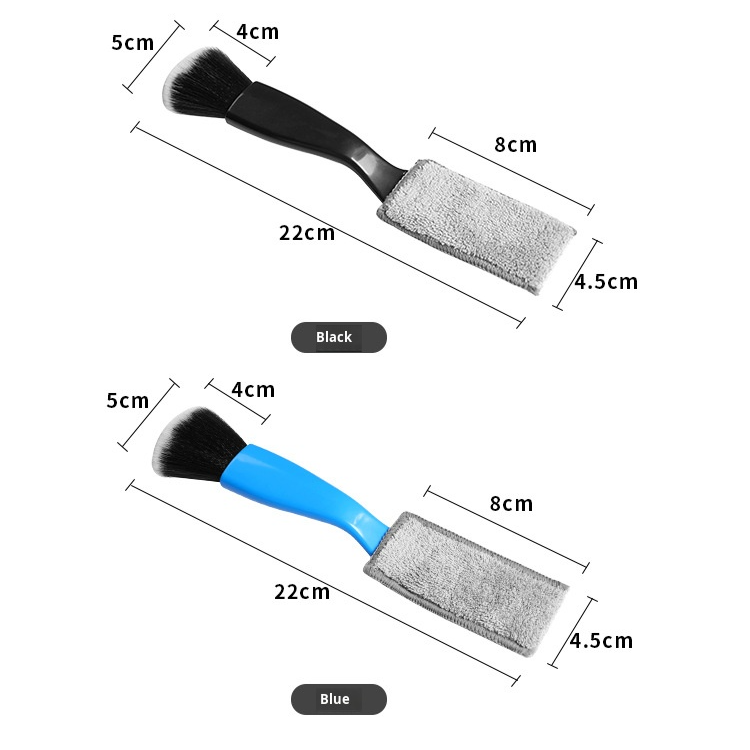 Car interior soft bristle brush gap dust brush cleaning tool car wash cleaning brush