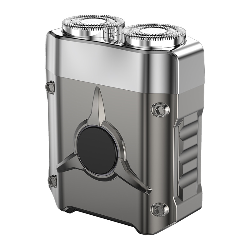 Travel Portable Electric Shaver Compact Dual Head Men's Electric Razor