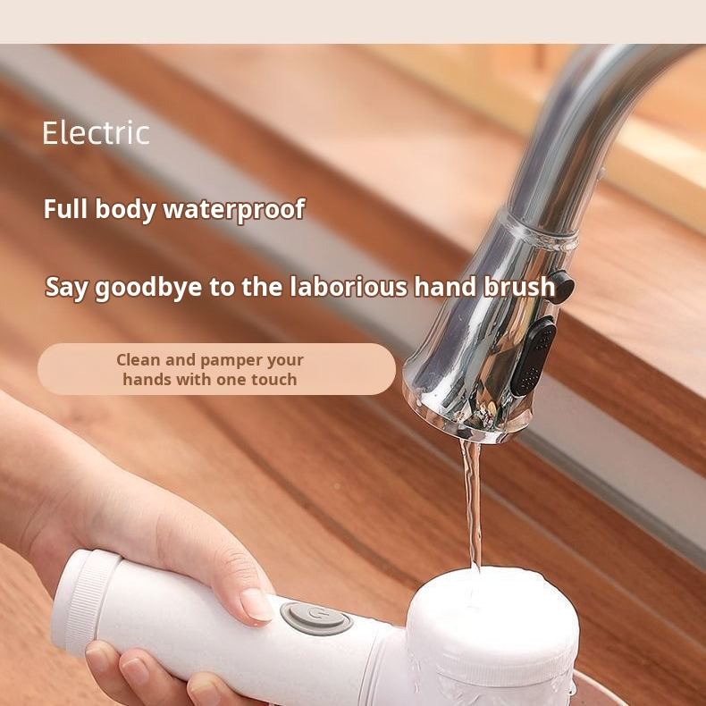 Home kitchen multifunctional wireless handheld cleaning brush dishwashing electric cleaning brush