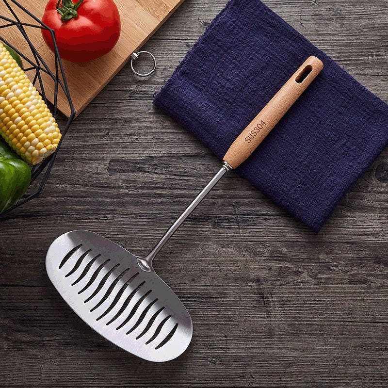 Chinese style wok spatula set stainless steel cooking utensils