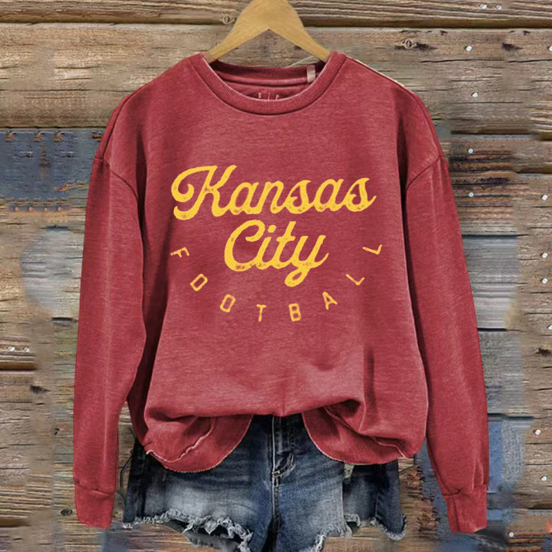 Kansas City Retro Football Sweatshirt