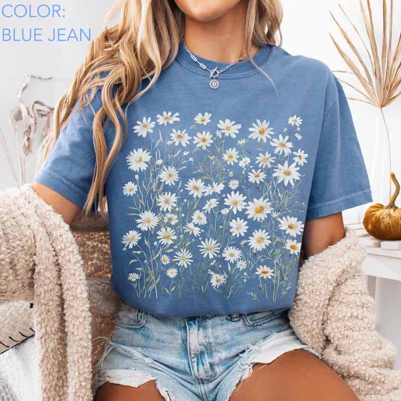Daisy Flower Boho Shirt