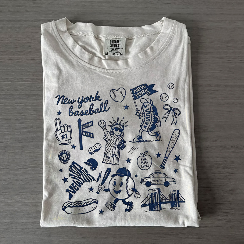 New York Baseball Game Day T-shirt