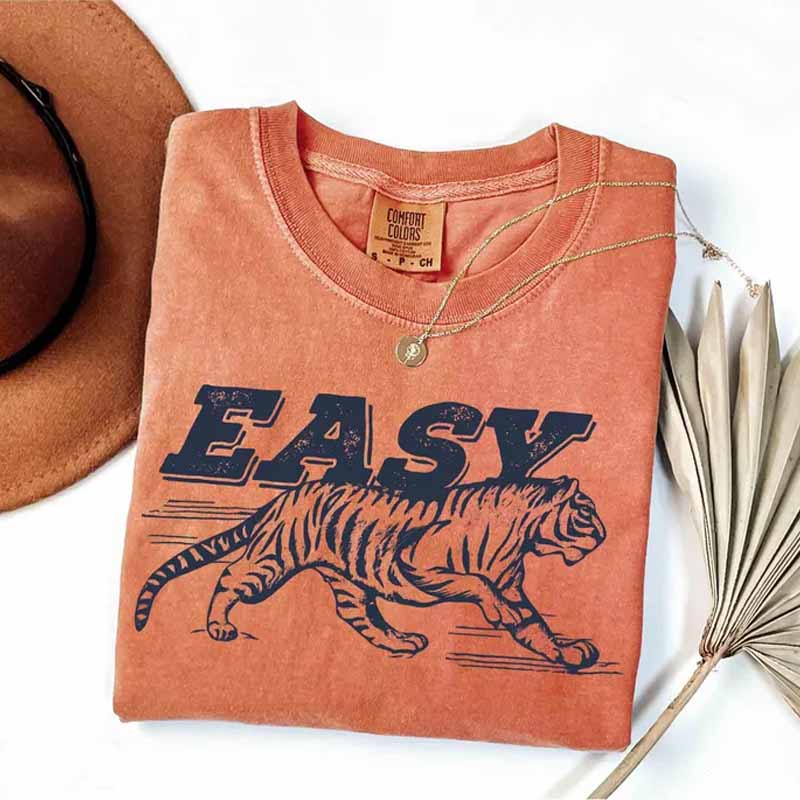 Retro Easy Tiger Boho Shirt
