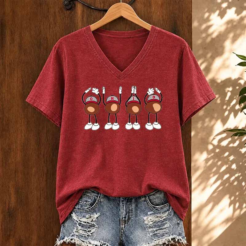 OH Football V-neck Shirt