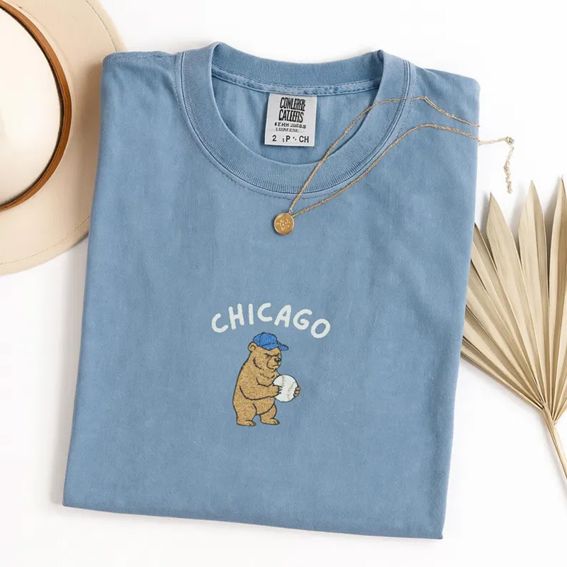 Embroidered Chicago Baseball Shirt