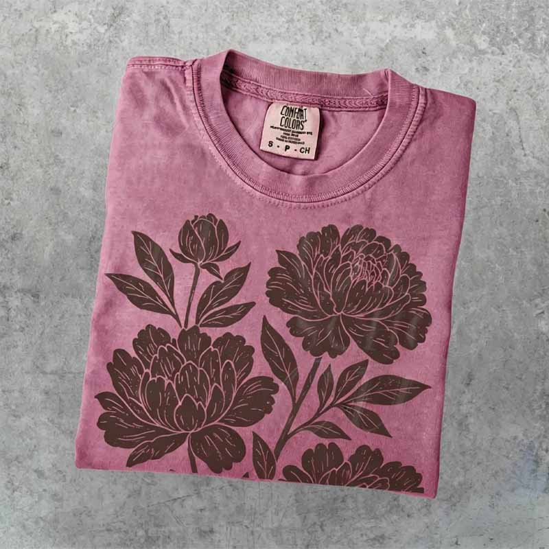 Cottagecore Boho Botanical Shirt