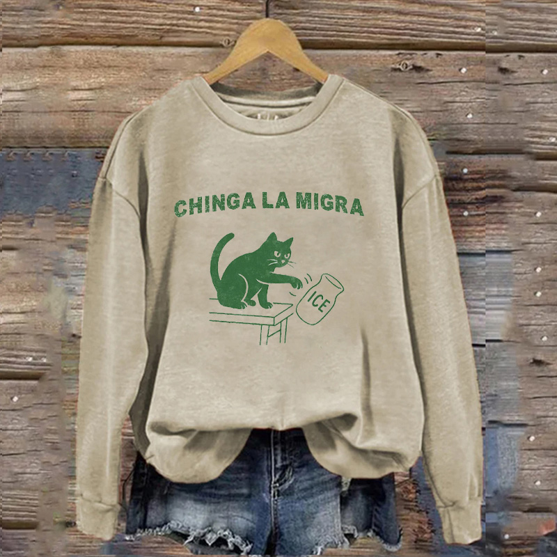 Pro Immigration Cat Sweatshirt