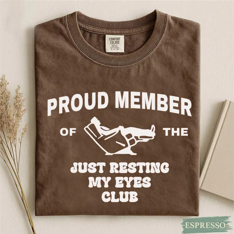 Funny Just Resting My Eyes Dad Shirt