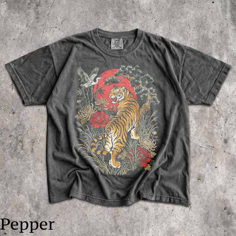 Retro Tiger Boho Shirt