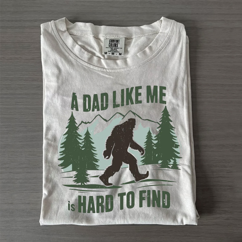 Retro Funny Bigfoot Dad Shirt