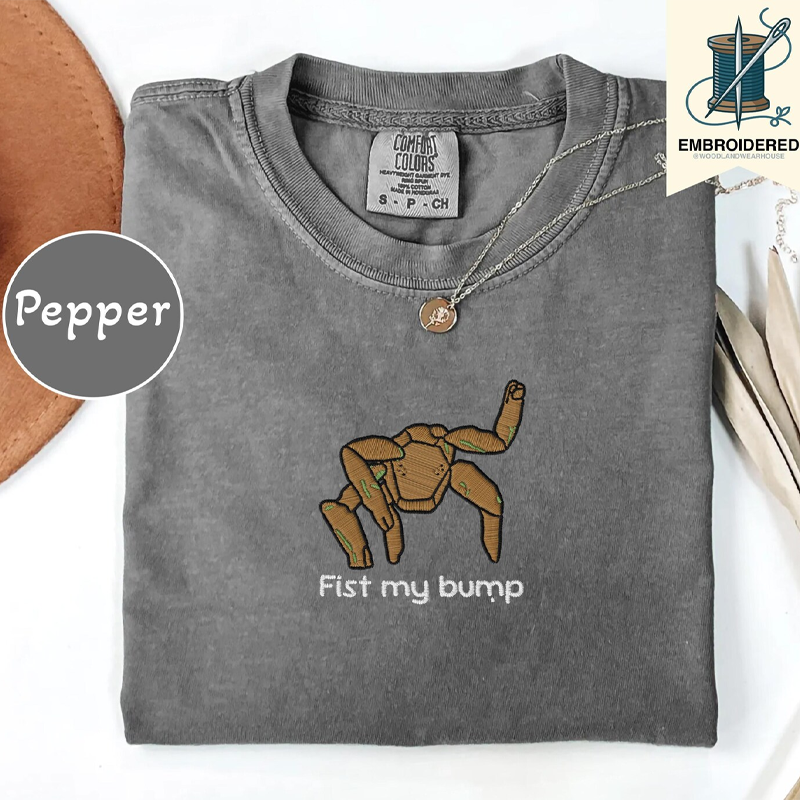 Embroidered Fist my bump Rocky Shirt