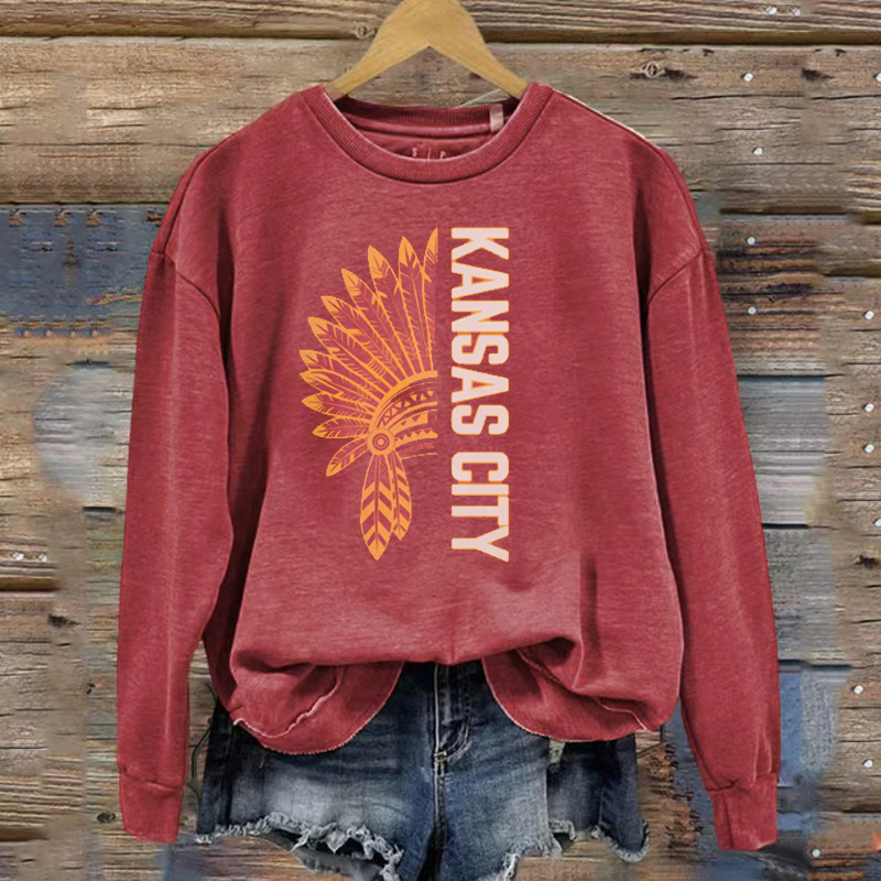 Kansas City Retro Football Sweatshirt