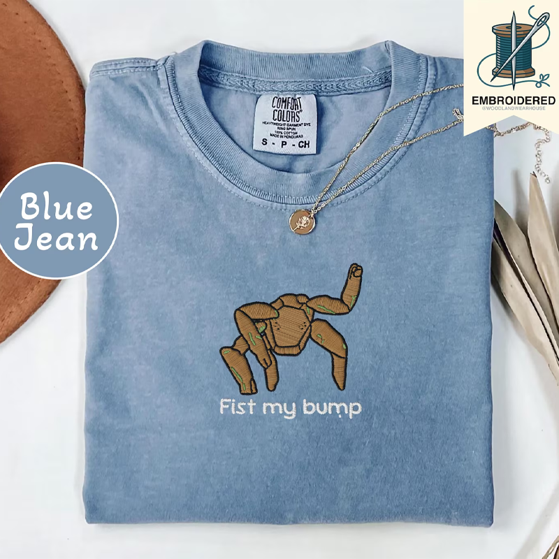 Embroidered Fist my bump Rocky Shirt