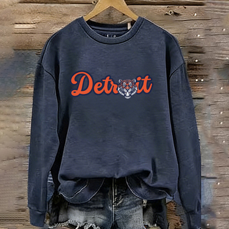Retro Detroit Baseball Sweatshirt