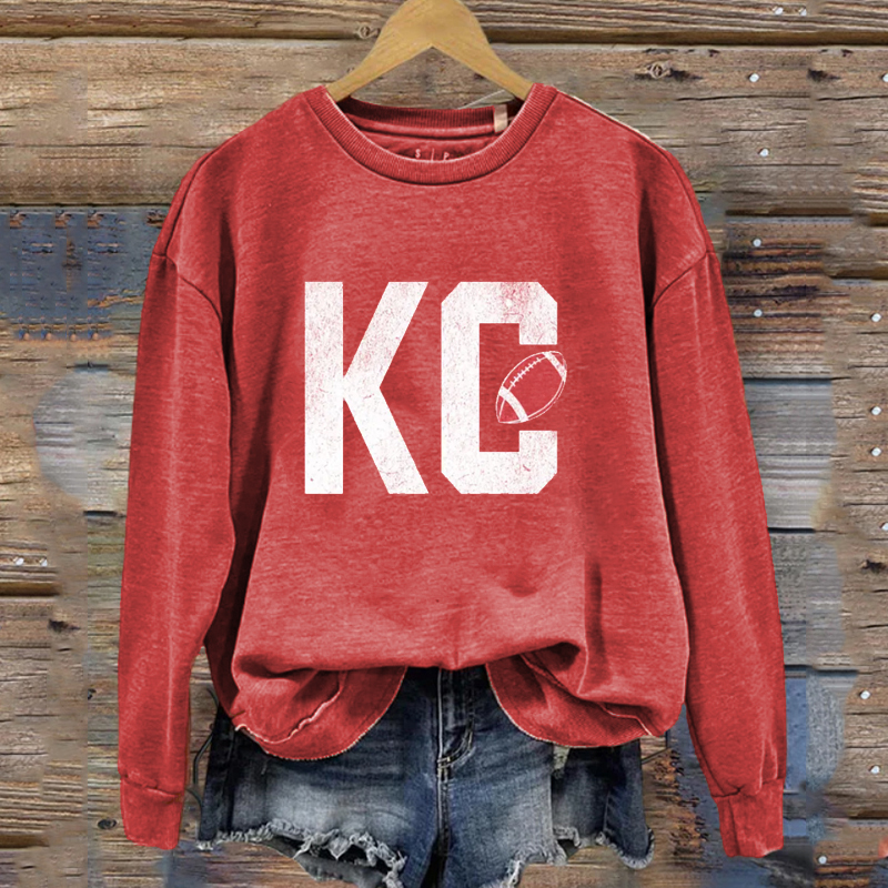 Kansas City Retro Football Sweatshirt