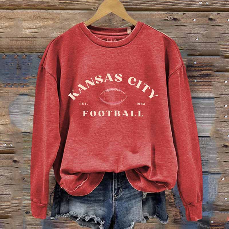 Kansas City Retro Football Sweatshirt