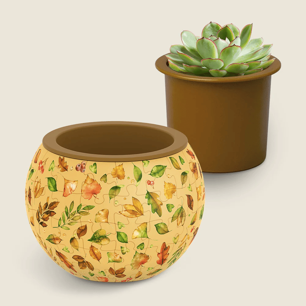 🧩Bird and Flower Puzzle Flowerpot