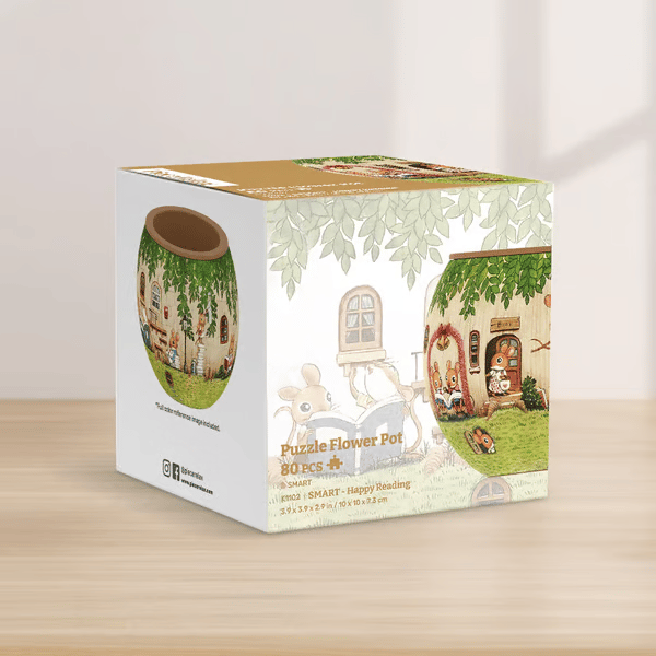 🧩Bird and Flower Puzzle Flowerpot