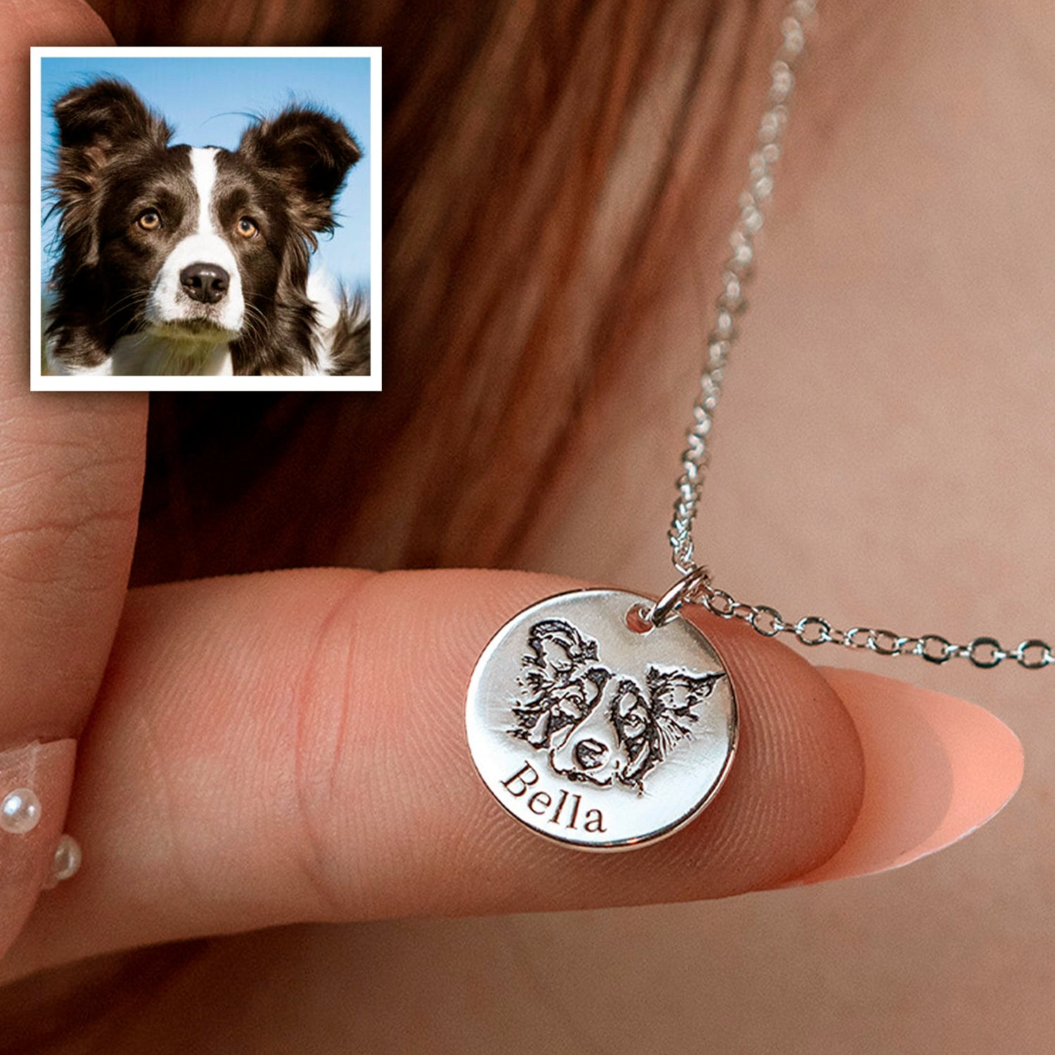 Customized Memorial Gifts💖Pet Face Necklace
