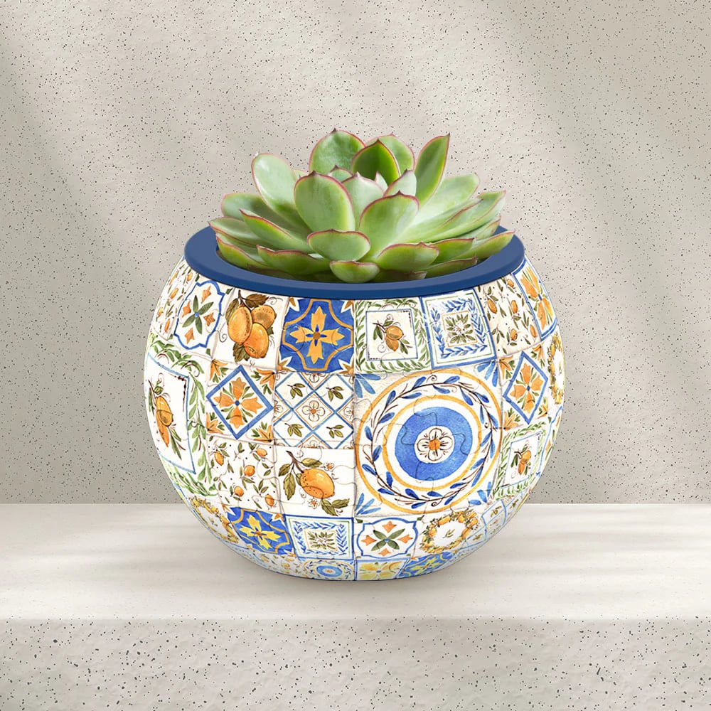 🧩Bird and Flower Puzzle Flowerpot