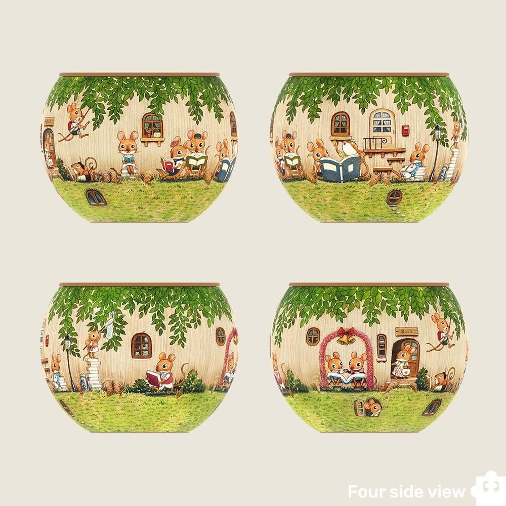 🧩Bird and Flower Puzzle Flowerpot