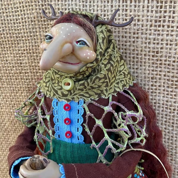 Handmade Kitchen Witch Doll