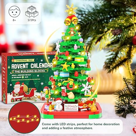 🎄Advent Calendar 2024 Building Blocks Kit - Christmas Tree