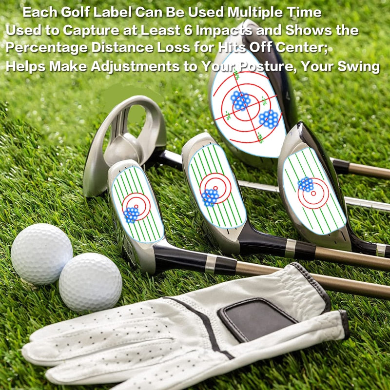 Golf Impact Tape Woods、Irons、Putters 3 in 1 Set (120 PCS)