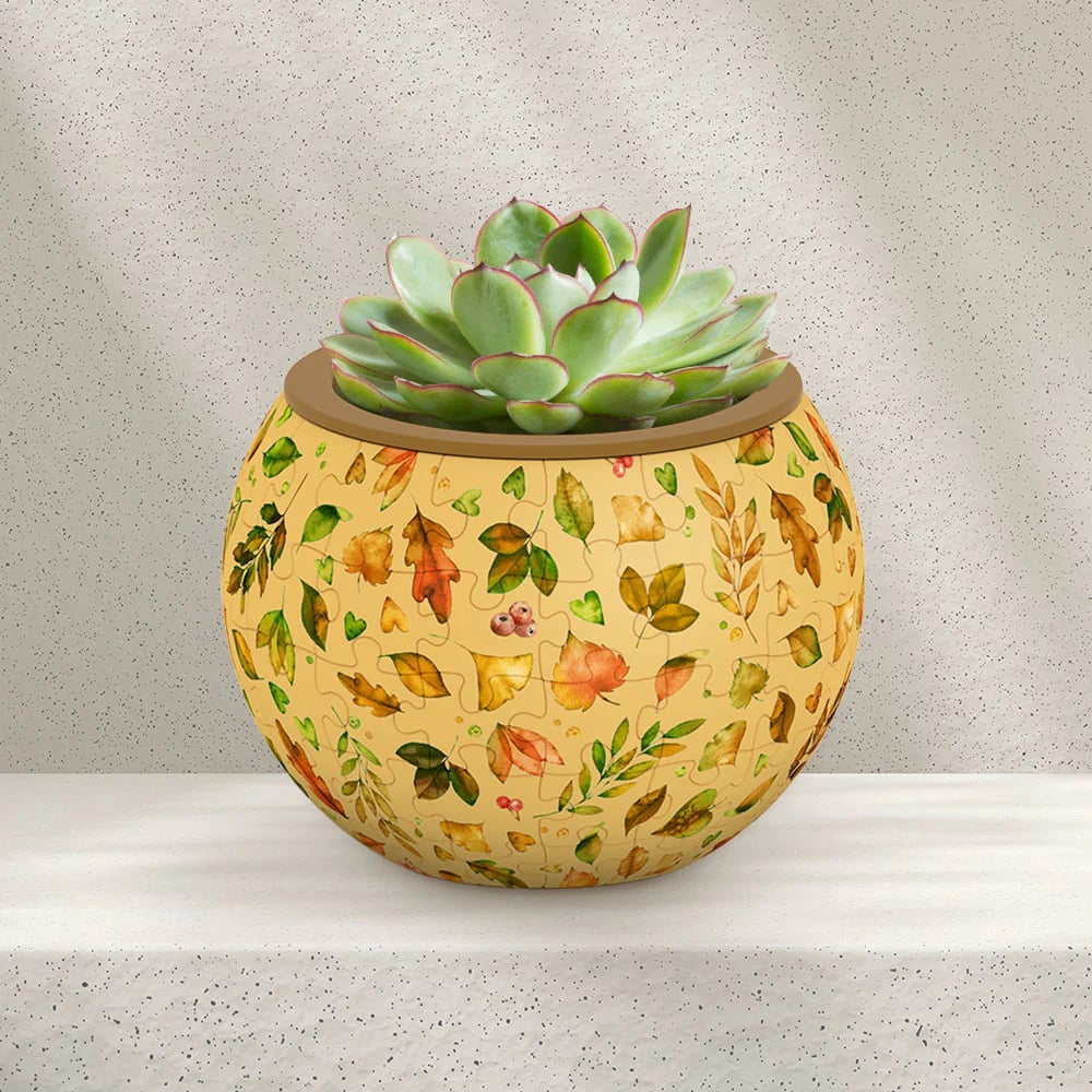🧩Bird and Flower Puzzle Flowerpot