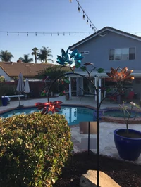 🔥Only 21.99🔥Beautiful Summer Multi Colored Flowers Wind Spinner