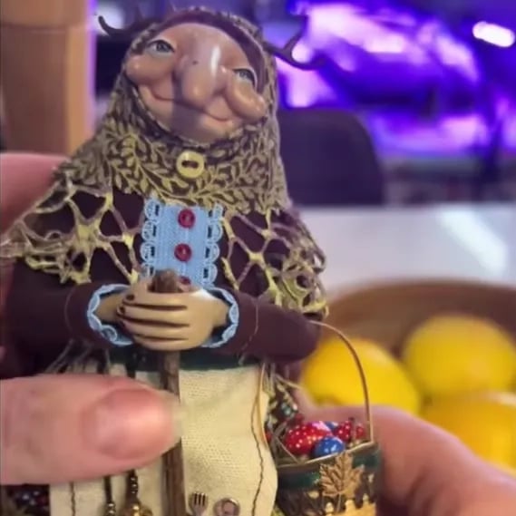 Handmade Kitchen Witch Doll