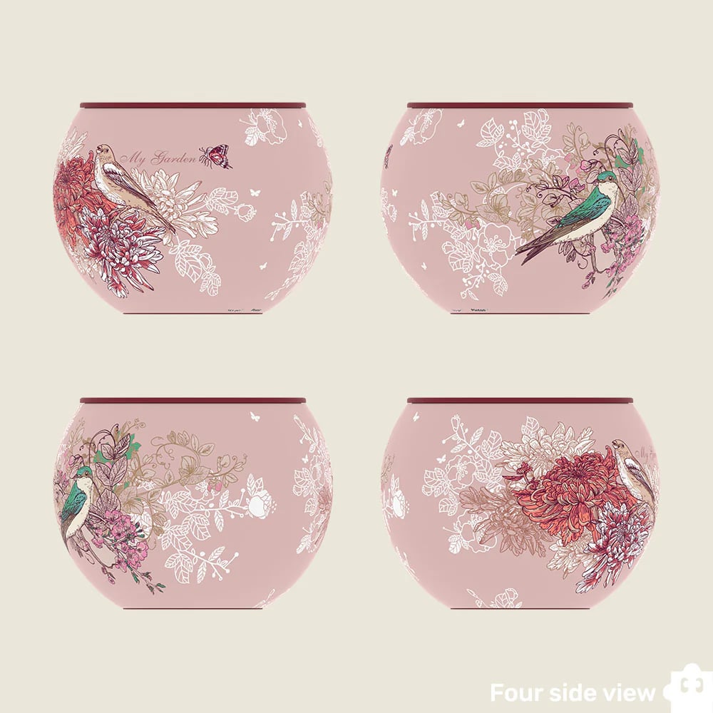 🧩Bird and Flower Puzzle Flowerpot